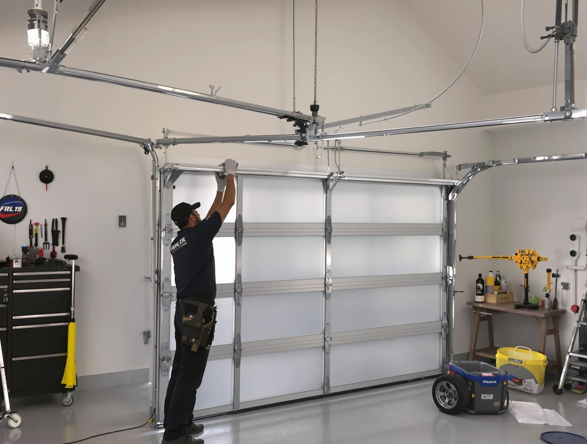 Heber Garage Door Repair certified team performing precision garage door installation in Heber