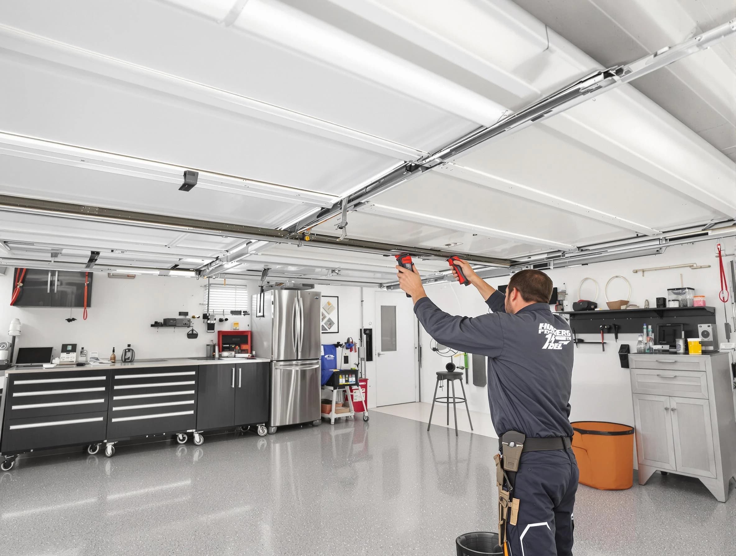 Overhead garage door repair service by Heber Garage Door Repair in Heber