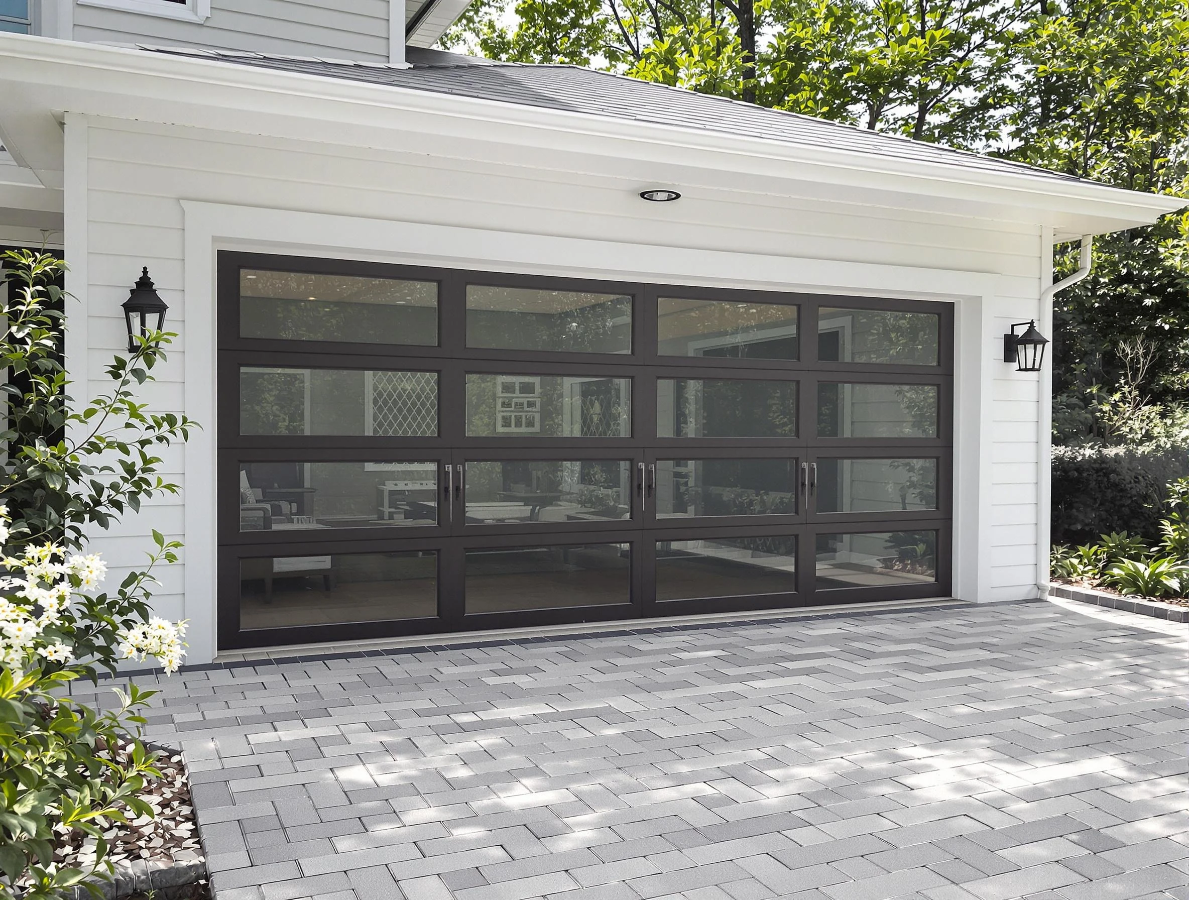 Heber Garage Door Repair design specialist presenting custom garage door options to Heber homeowner