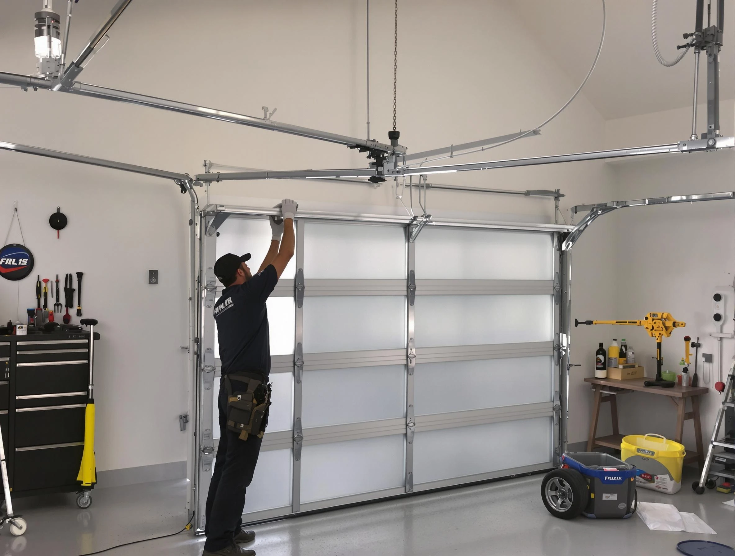 Heber Garage Door Repair certified team performing precision garage door installation in Heber