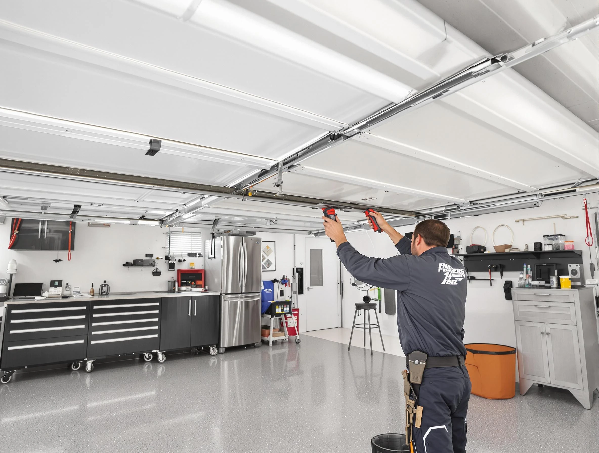 Overhead garage door repair service by Heber Garage Door Repair in Heber